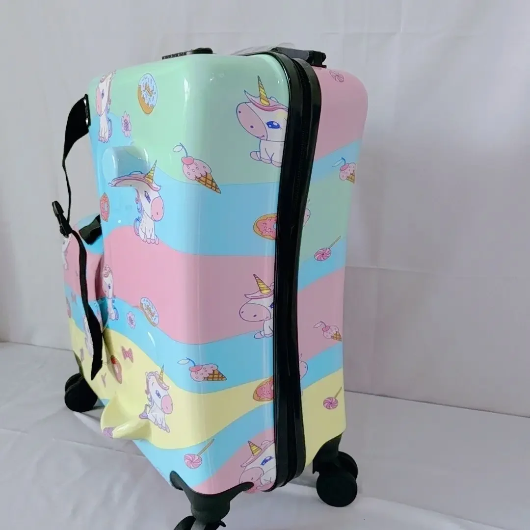 22-Inch cycling cases, children aged 3-8 can sit on universal wheels, silent wheels, burden-reducing travel cases, gift boxes.