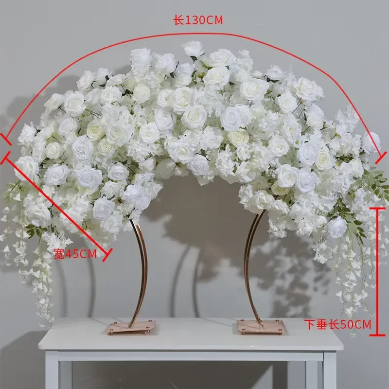 Wedding Vine Greenery Decorative Wall Hanging Plant Garland Vintage Artificial Rose Babysbreath Flower Rose Artificial