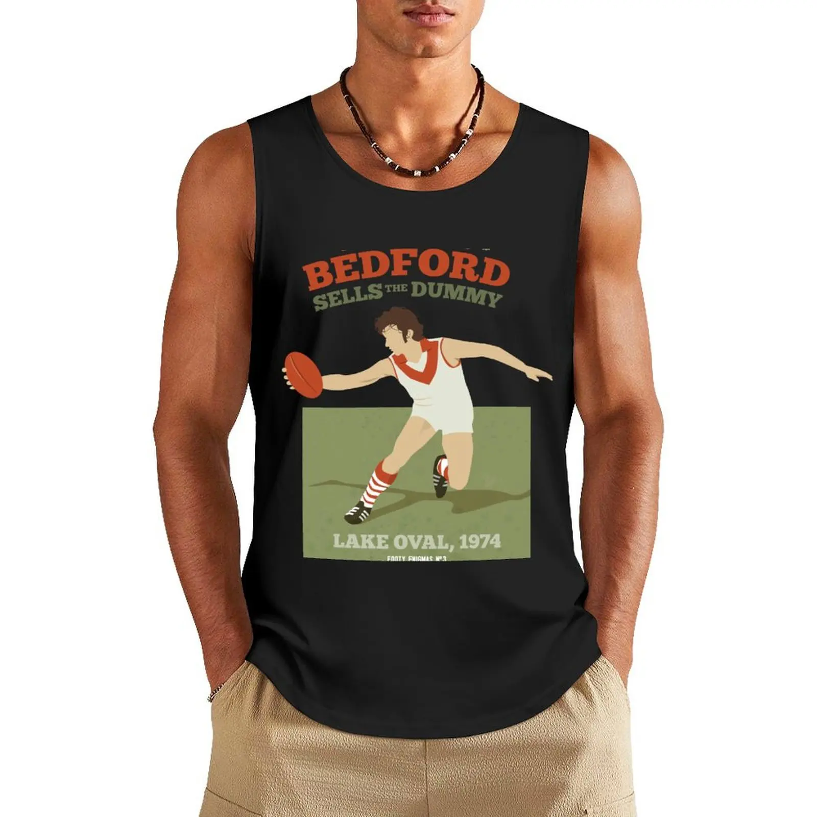 

Peter Bedford, South Melbourne - (for white shirts only) Tank Top summer t-shirts for men