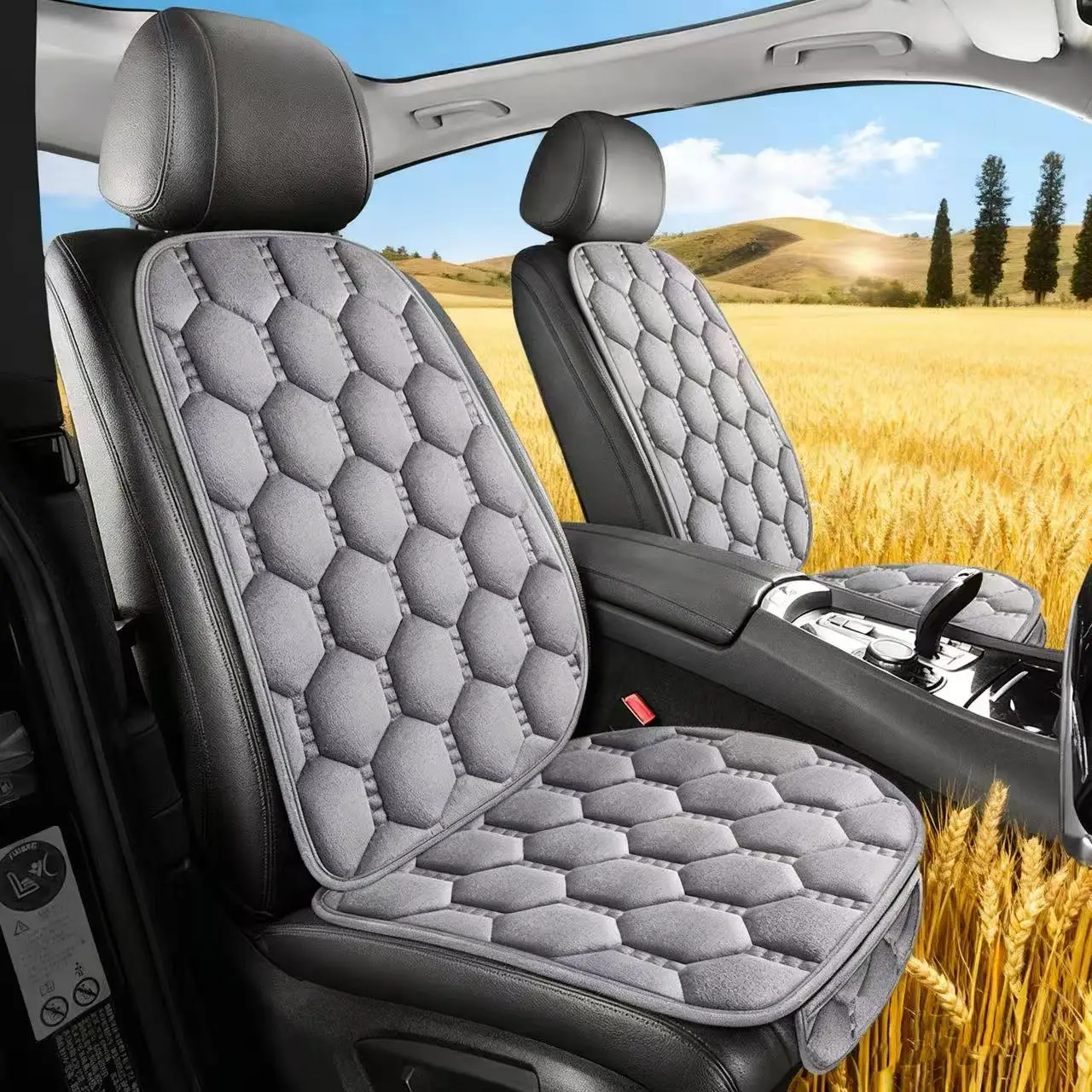 

New Plush Universal Seat Cushion Single Seat Winter Short Plush Comfortable and Wear Resistant Half Surrounding Car Accessories