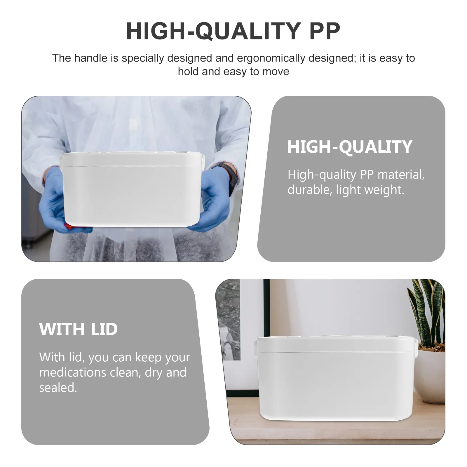 1 قطعة الصدر الطب في حالات الطوارئ سعة كبيرة المحمولة المنزلية صندوق الإسعافات الأولية تخزين الحاويات يده للسفر في الهواء الطلق #4