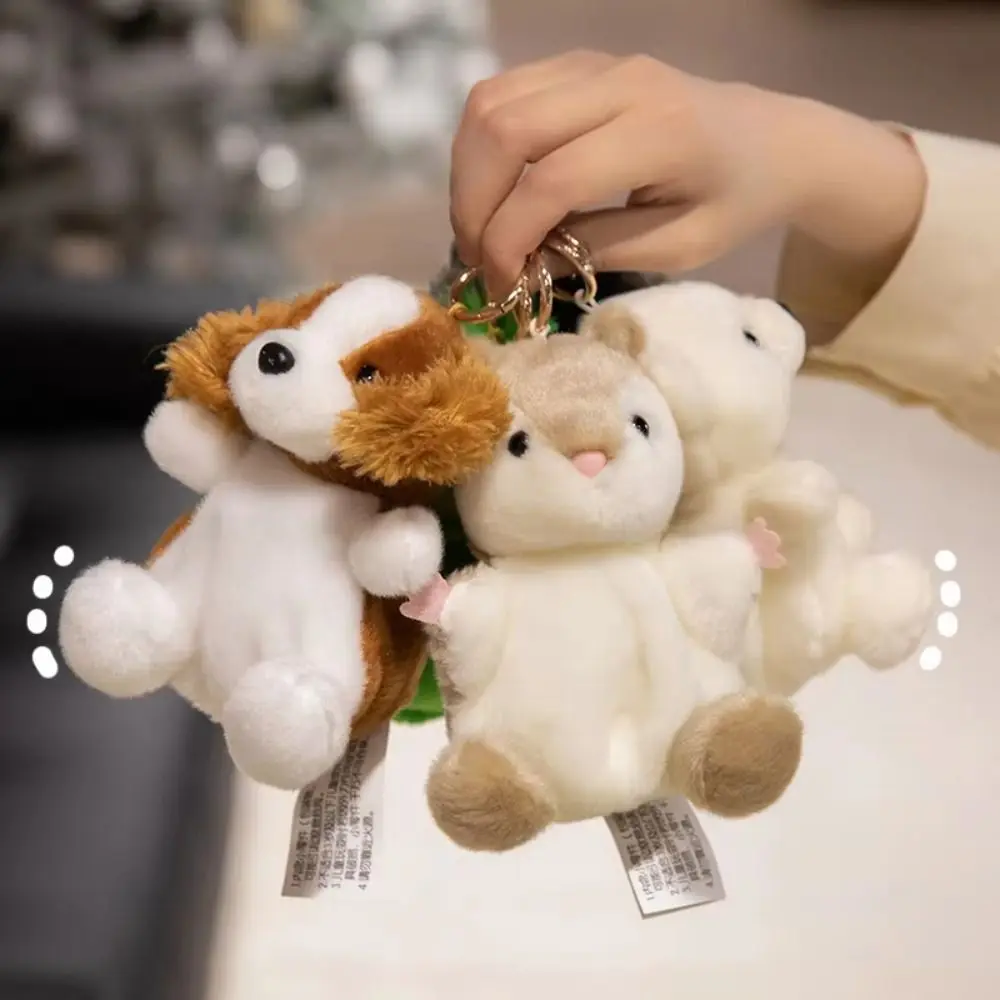 

Cute Pet Series Mini Panda Doll Keychain Bag Pendant Stuffed Animals Turtle Plush Pendant Fawn Rabbit Horse Plush Keyring
