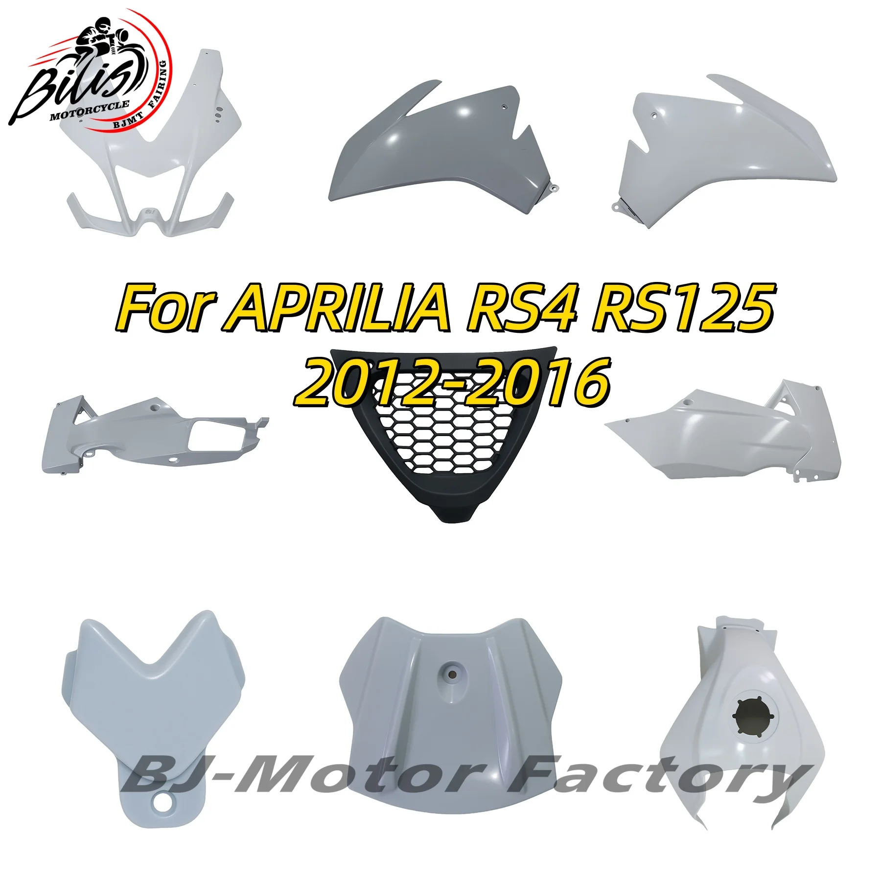 

Cowling Plastic parts For Aprilia RS4 125 50 2012 Unpainted Fairing Components Bodywork Injection Molding