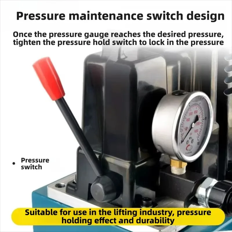 QQ700 Ultra High Pressure Hydraulic Oil Pump Foot Operated Mini Portable Power Station Jack Lift Tool