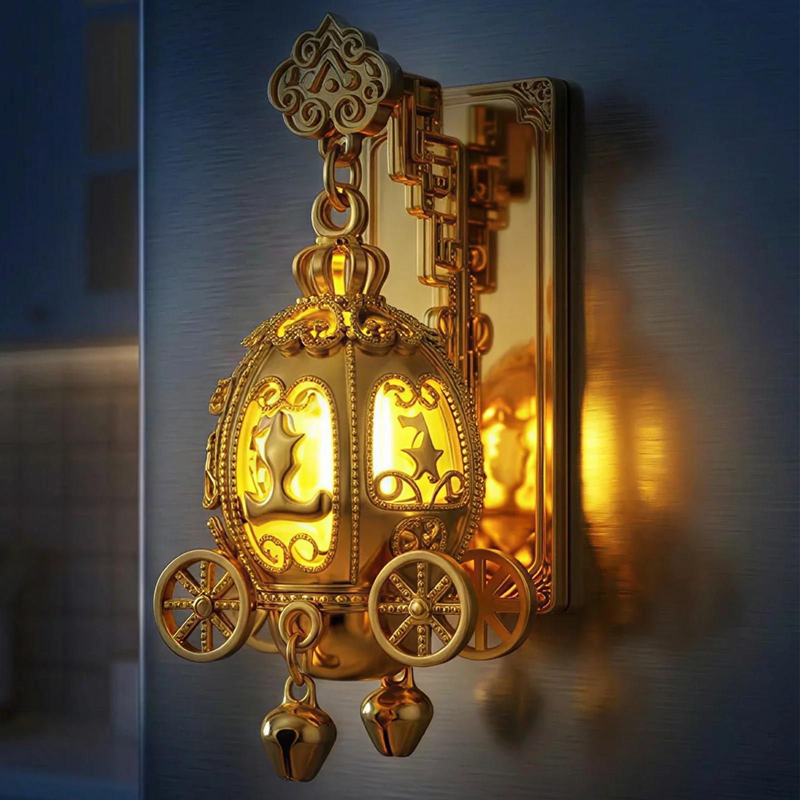Glowing Lantern Fridge Magnet Creative Metal Refrigerator Magnet Decor for Refrigerator Metal Locker Cabinet Decoration Magnets
