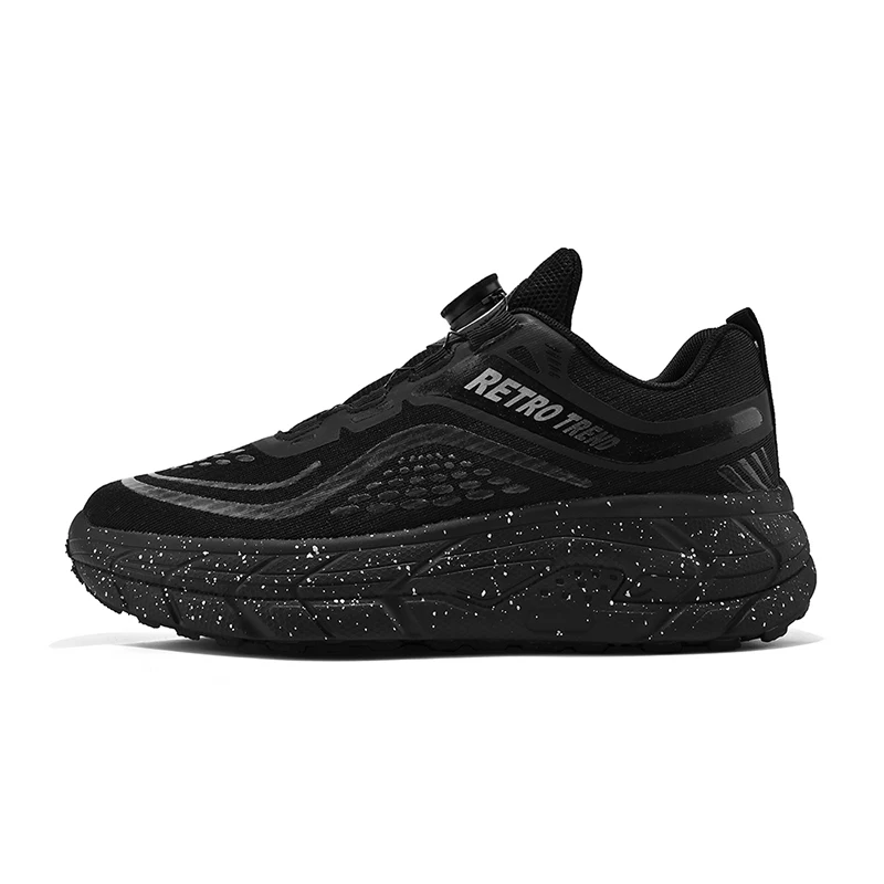 Light Running Shoes for Men Air Tennis Shoes 2023 New Women Sports Shoes Rotating Button Leisure Jogging Trainers Big Size 45