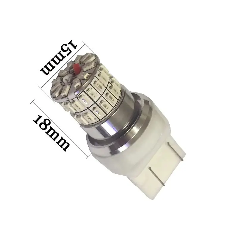 100pcs AAA quality Car 1156 BA15S 1157 BAY15D 48 SMD 3014 BAU15S T20 7440 7443  Red AmberTurn Signal Brake light 12V to 24V