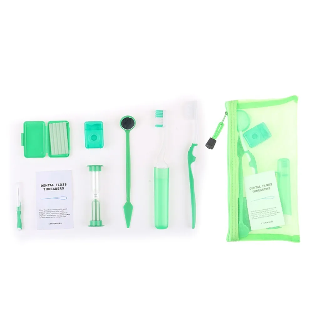 Hilo para cuidado bucal, herramienta de blanqueamiento de ortodoncia, cepillo de dientes suave, cepillo Interdental, cuidado de limpieza bucal, Kits de ortodoncia Dental