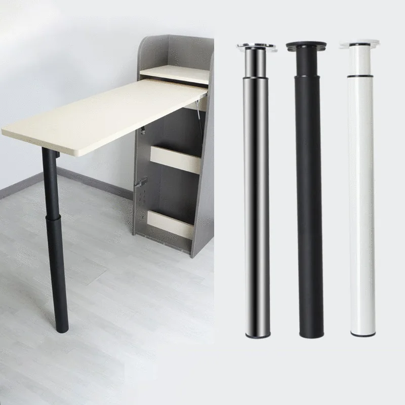 70-120CM Folding Table Legs Heavy Duty Folding Bar Foot Support Column Adjustable Telescopic Bar Leg Dining Desk Foot Bracket