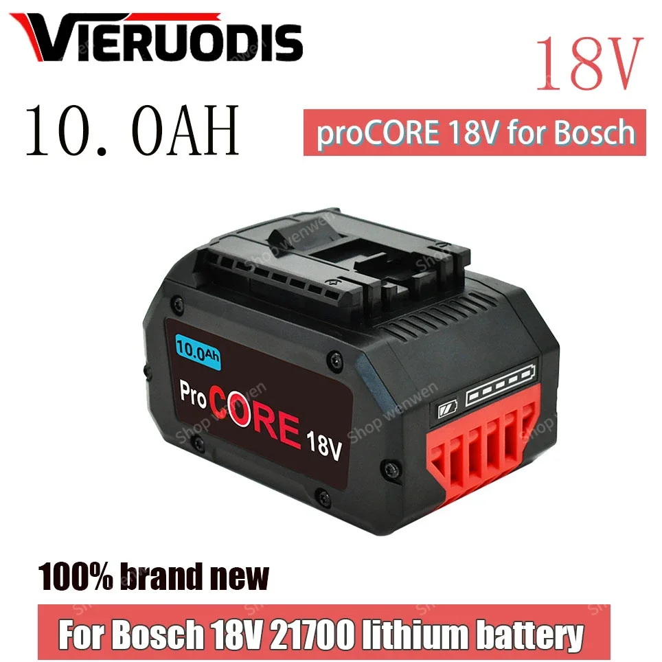 

For Bosch 18V 10000MAH Professional System Cordless Tool BAT618 GBA18V8 21700 Battery 18V 10.0Ah ProCORE Replacement Battery