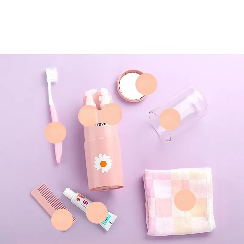 ถ้วยเดินทางสร้างสรรค์มัลติฟังก์ชั่น, กล่องใส่แปรงสีฟัน, ชุดล้างเดินทางแบบพกพา, ยาสีฟัน, ขวดเก็บแชมพู, ห้องน้ํา