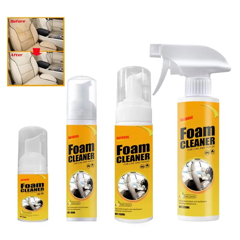 Multi-Purpose Foam Cleaner Leather Clean Wash Automoive Car Interior Home Wash Maintenance Surfaces Spray Foam Cleaner