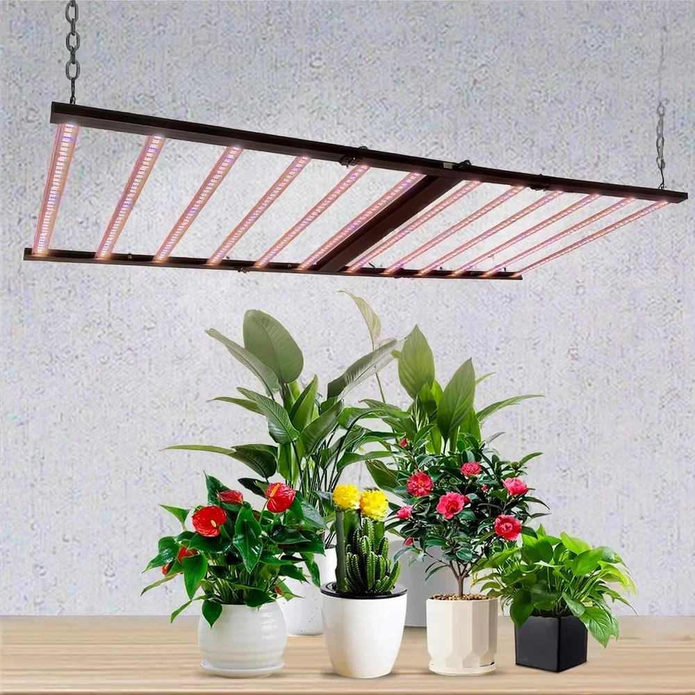 

SLTMAKS New Large Grow Lights 1200w Dimmable High Yeld Commercial Folding Full Spectrum LED Grow Light Board Samsung Uv Ir
