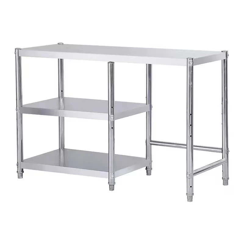 Custom Made Multifunction Stainless Steel Commercial Work Table with Kitchen Knife Holder for Kitchen Machines