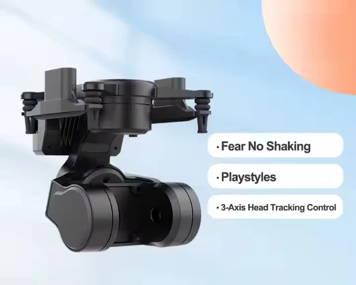 Robot 3 axis gimbal head tracker wireless kit mini compatible 4k camera drone remote accessory