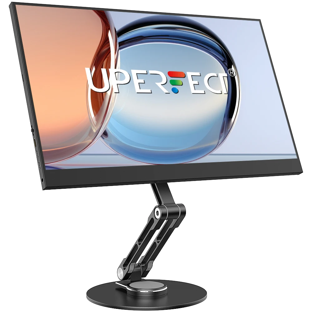 

UPERFECT VESA Monitor Desk Mount Single Monitor Stands Freestanding fits 10'' to 18.5'' Computer Screen With Height Adjustable