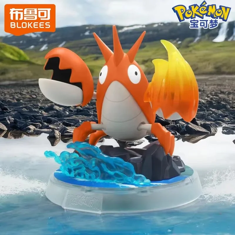 Neue Blokees Pokemon Classic S-Pogaman Mini Spielzeug Pikachu Psyduck Ceruledge Charizard Greninja Meowscarada Action Weihnachtsgeschenk