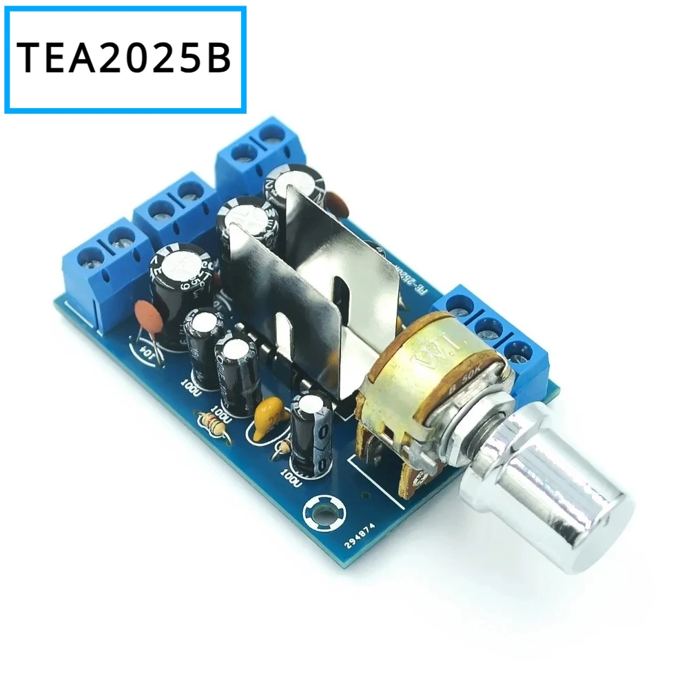 TEA2025B Power Amplifier Audio Board 2.0 Channrl Digital Mini Amplifier Stereo AMP 3Wx2 Home Sound Theatre DC 5-12V AC 5-9V