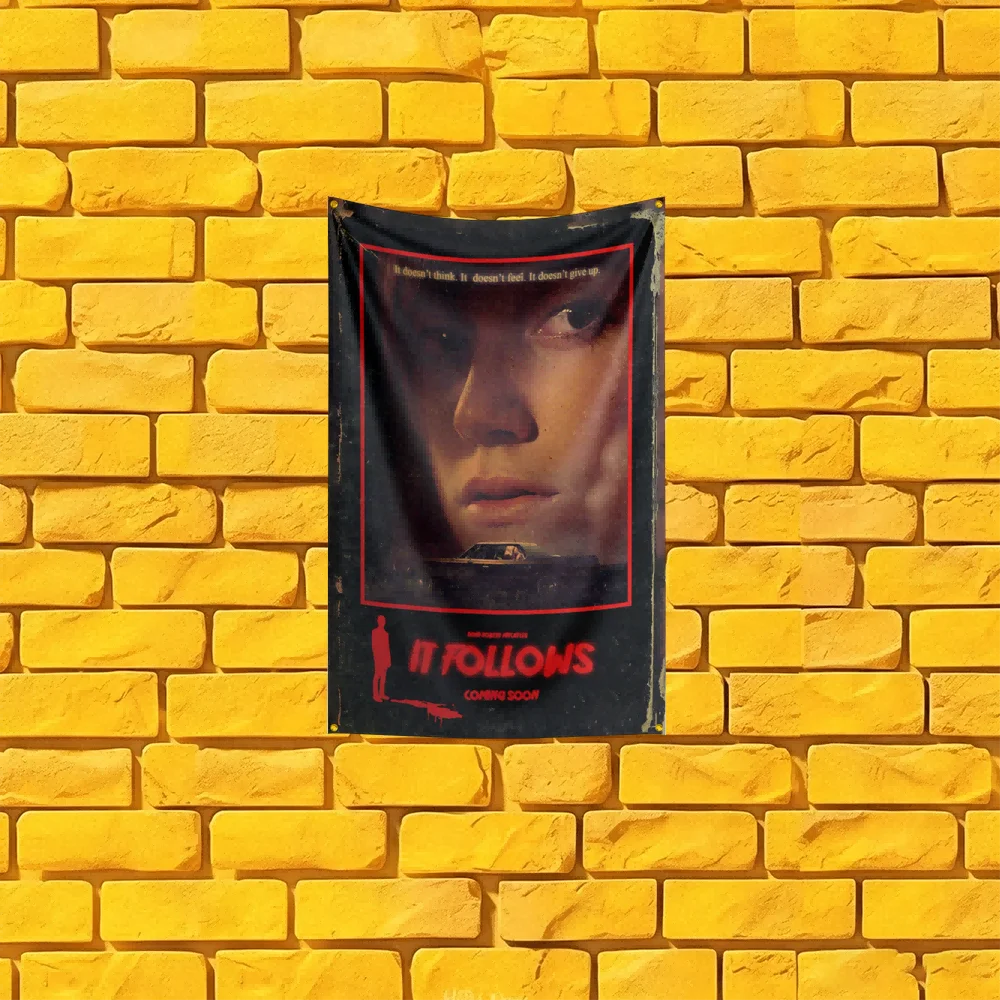 It Follows Inspired Video Game Flag 3x5 FT Polyester Banner For Man Cave Wall Decor Gamer Gift