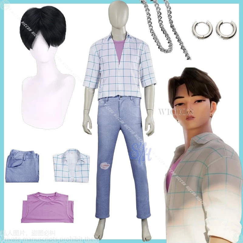 

Аниме Kpop Demon Soda Pop Красивая сценическая форма Косплей Saja Boys Джину 코스프레 Розовый топ Серьги Ожерелье Хэллоуин Рождественская вечеринка