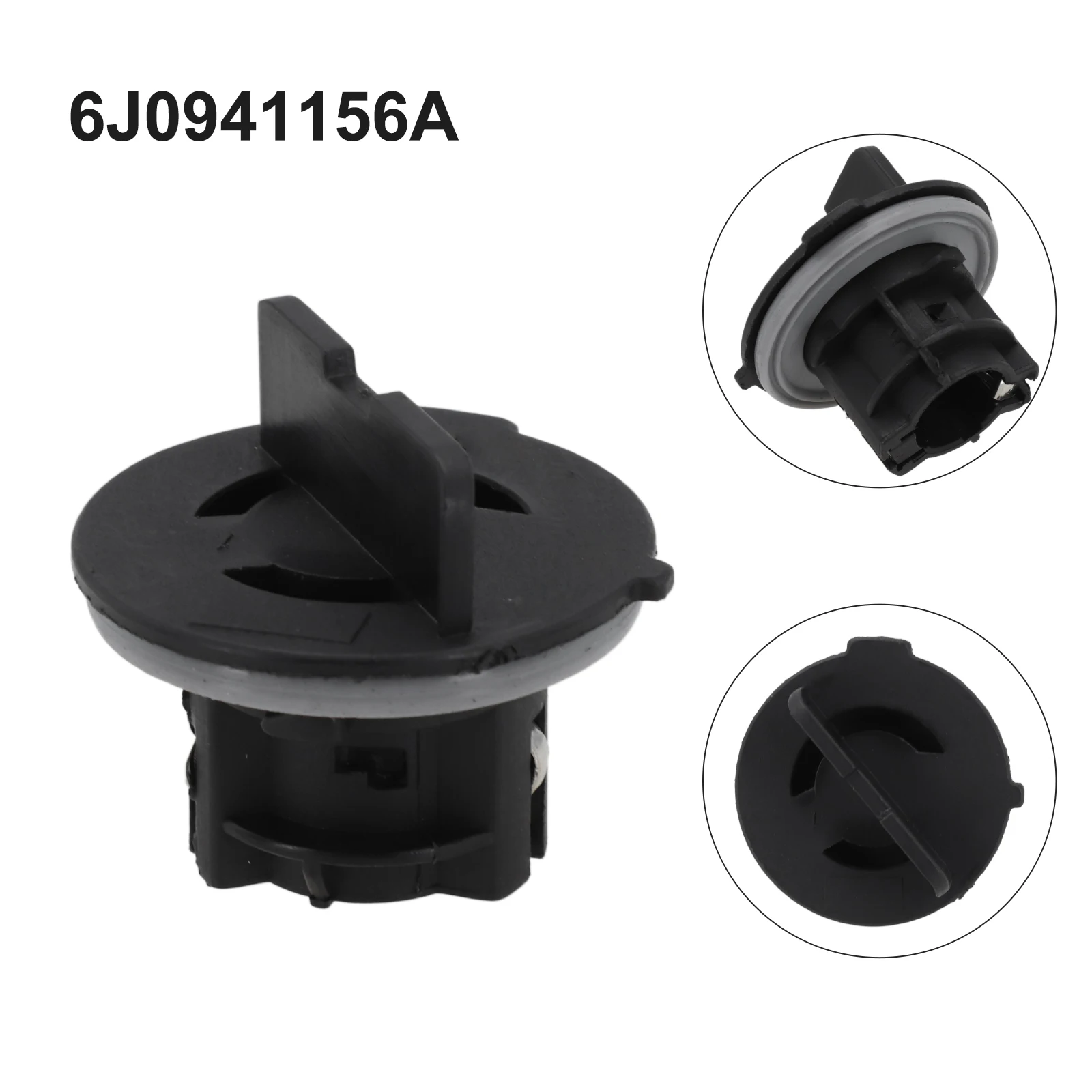 For Seat Light Bulb Holder Wear-resistant 6J0941156A ABS Anti-corrosion Black For Exeo 2009-2014 Quick To Install