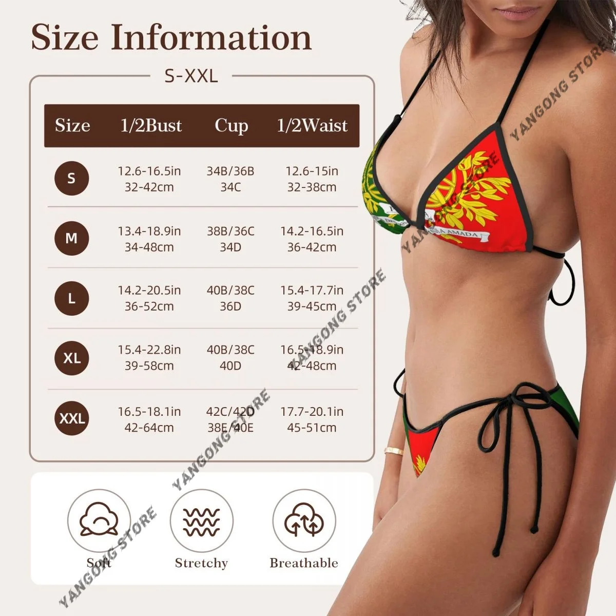 Mulher maiô de duas peças bandeira militar do portugal banho feminino conjunto biquíni sexy biquíni baixo wasit maiô