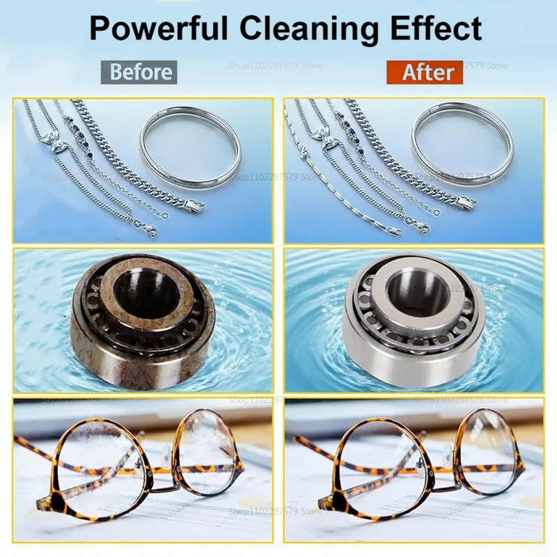 Ultrasonic Cleaners Use High Frequency Sound Waves For Deep Effortless Cleaning Ideal For Jewelry Watches Eyeglasses Dentures