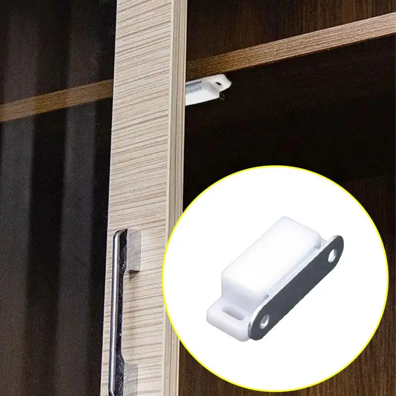 Magnetischer Türverschluss, Schranktür-Magnetriegel, Schubladen-Magnetschloss, Schrankmagnet, zum Schließen von Schränken und Kleiderschränken – Detail 4