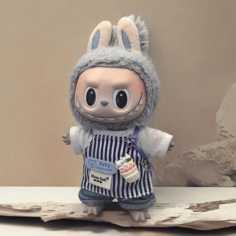 

[Clothes only] First and second generation keychain LABUBU clothes pendant Labubuwa clothes work clothes set doll clothes