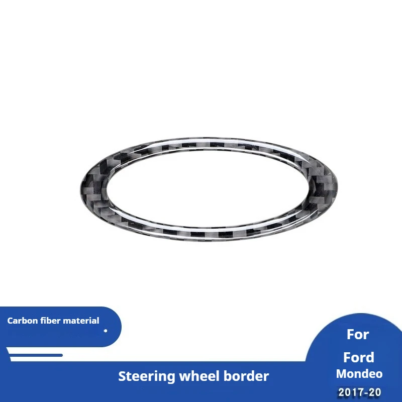 

For 11-19 Ford Mondeo Steering Wheel Trim Carbon Fiber Interior Modification Accessories