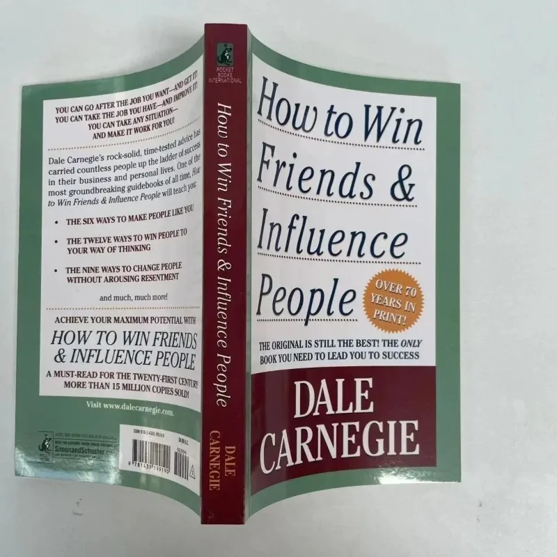 How To Win Friends & Influence People By Dale Carnegie Interpersonal Communication Skill Reading Book for Adult book libros