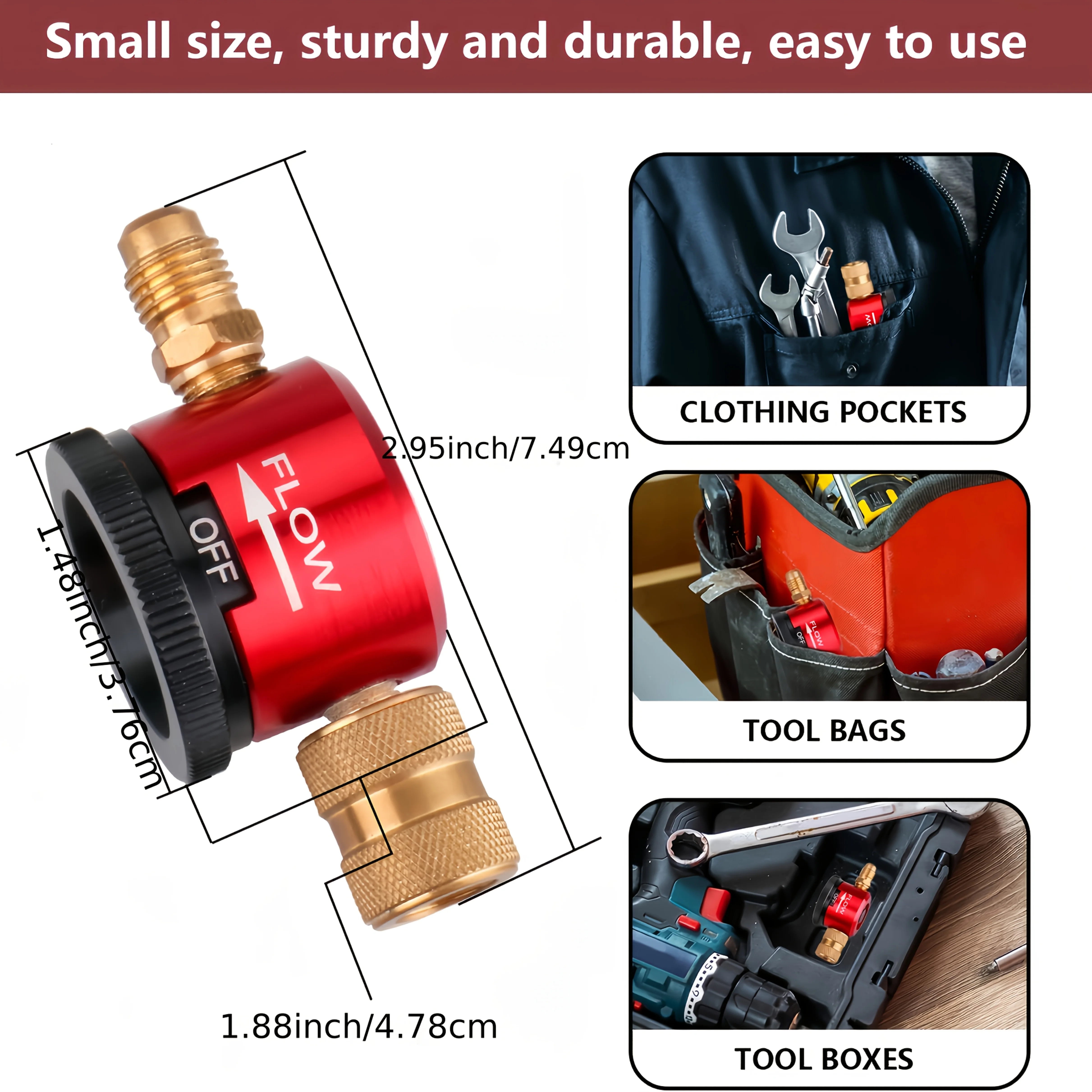 

3-режимный инструмент для очистки азота, регулятор очистки бронзы HVAC с фитингами SAE 1/4 дюйма, ручной клапан из нержавеющей стали