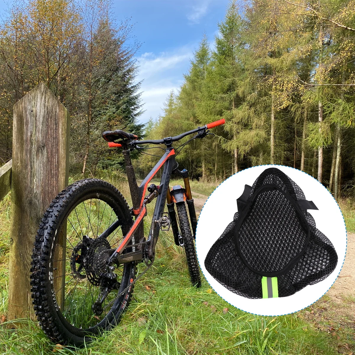 

Sunscreen Bike Saddle Cover Durable Lightweight Seat Pad Protective Mountain Cycling Accessories Outdoor Riding Gift For Bicycle