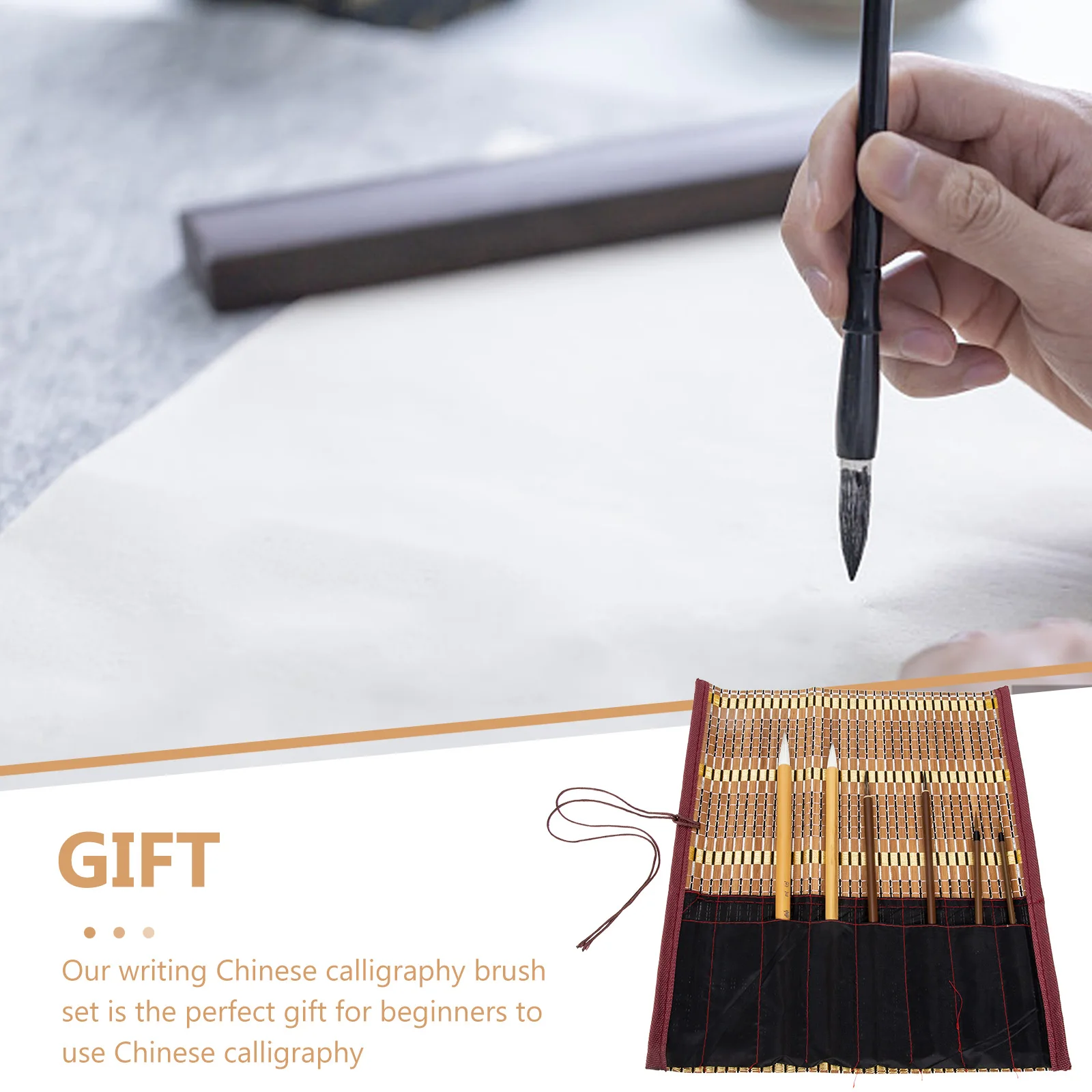 

1 Set Chinese Calligraphy Pen Watercolor Painting Tool Art Supplies For Drawing Writing Durable Smooth No Hair Loss Traditional