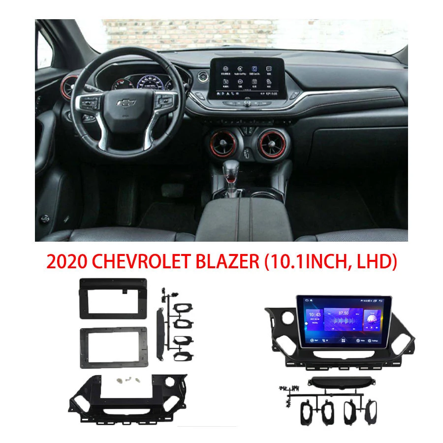 car dvd panel For CHEVROLET BLAZER 2020+ LHD Wrangler High End Car Audio Radio Stereo Installation Frame 10 Inch Panel