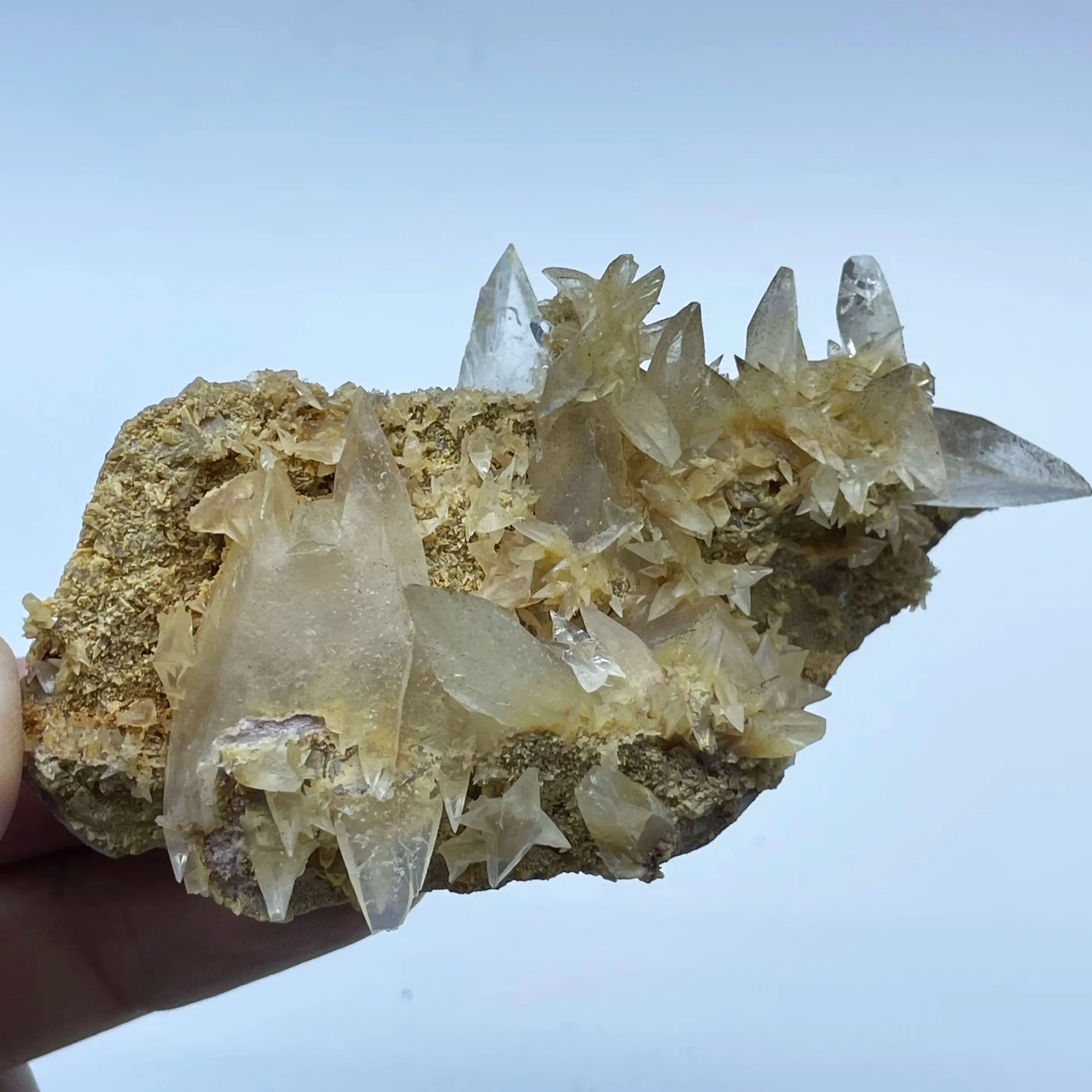 Natural Stone Calcite Crystal Mineral Specimen Teaching Raw Quartz Rock Decoration Healing Gift