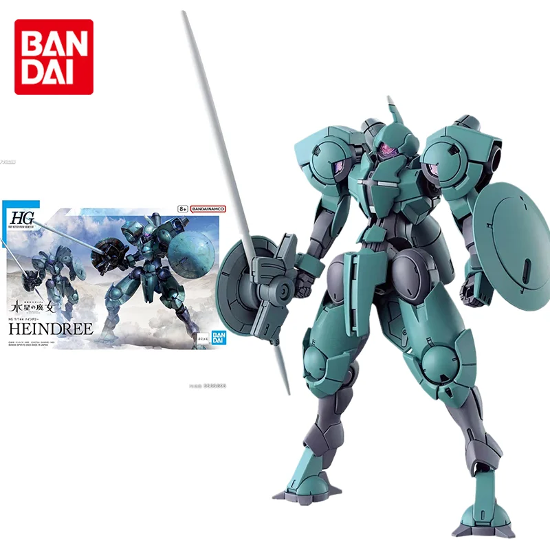 Bandai Original Gundam Model Kit Anime Figure HG 1/144 The Witch From Mercury HEINDREE Action Figures Toys Gifts for Children