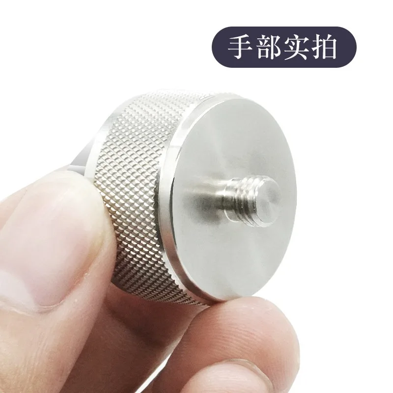 Stainless steel knurled corrugated magnet vibration sensor, magnetic seat horseshoe foot V-shaped curved surface