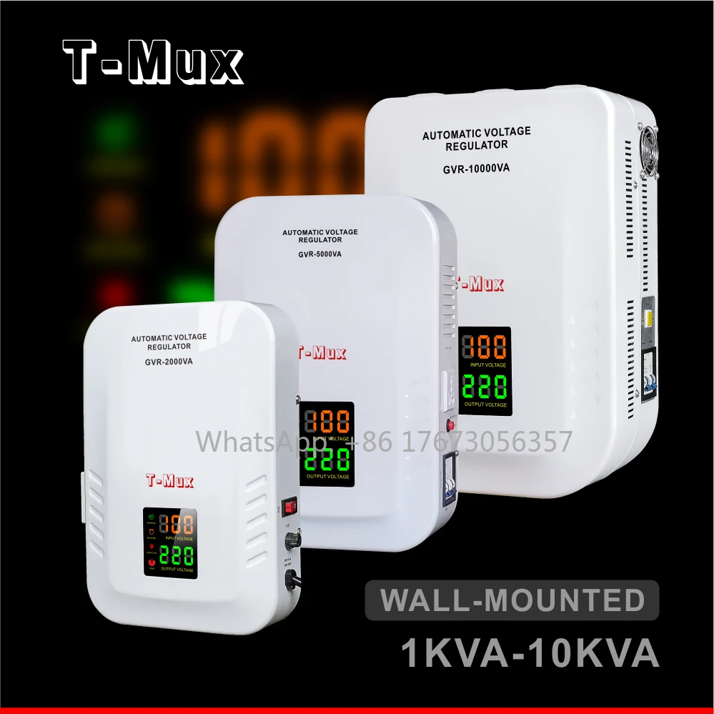 Wall Mount AC Automatic Voltage Regulators/Stabilizers Single Phase 1KVA To 10KVA Stabilizers For Home And Office Use