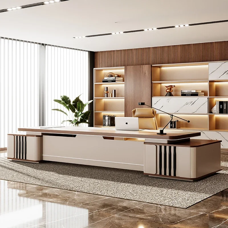 

Modern Desk Home Office Multifunction Furniture Multifunctional Study Table Computer Auxiliary Workstation Ufficio Executive