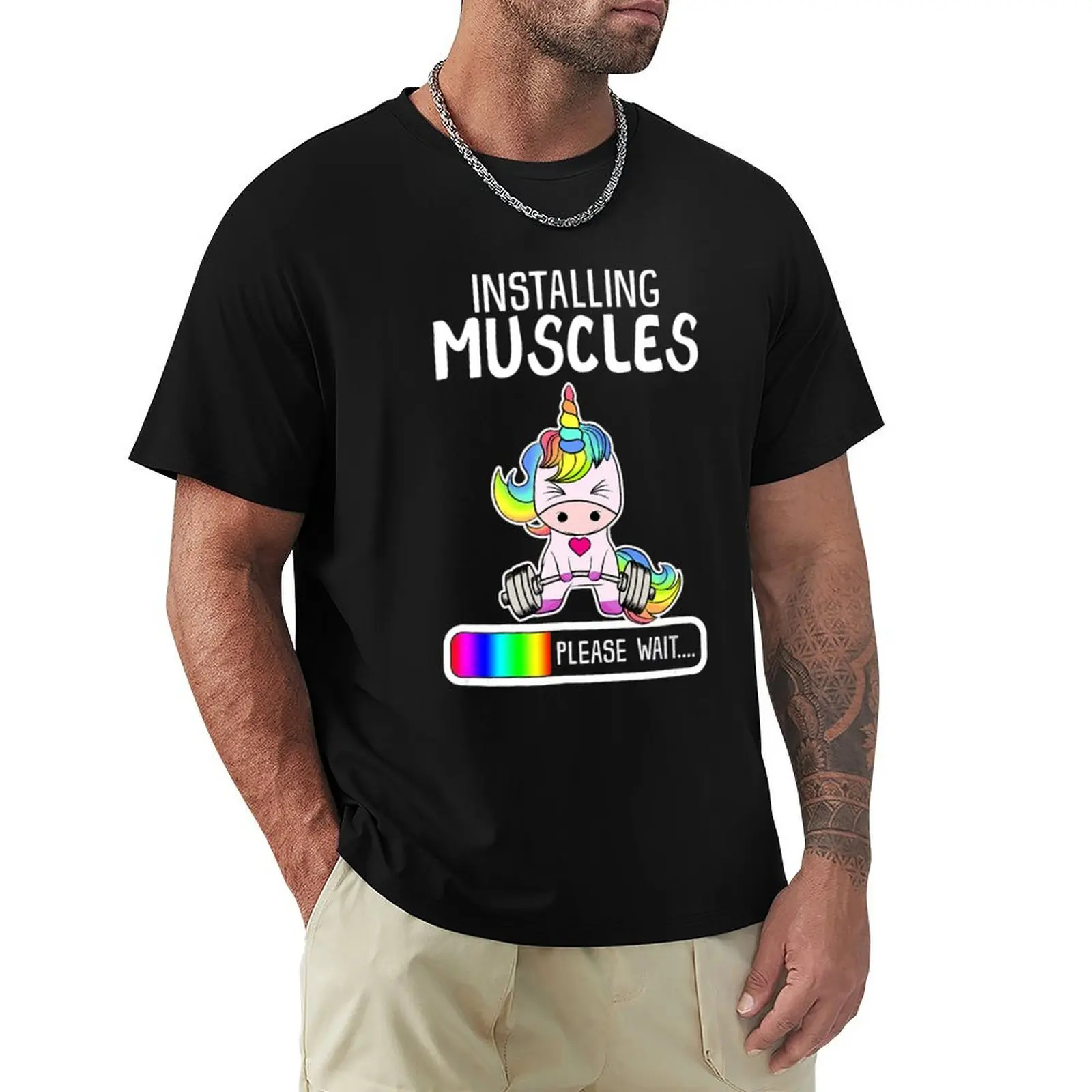 

Installing Muscles Unicorn Weightlifting T-Shirt oversizeds man t shirt vintage mens graphic t-shirts