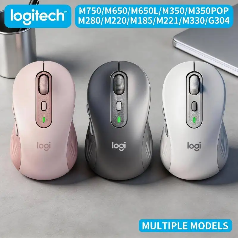 

Quiet Wireless Mouse Logitech M750 M650 M650L M350 M350POP M280 M220 M185 M221 M330 Slim Light for PC Home Office Laptop