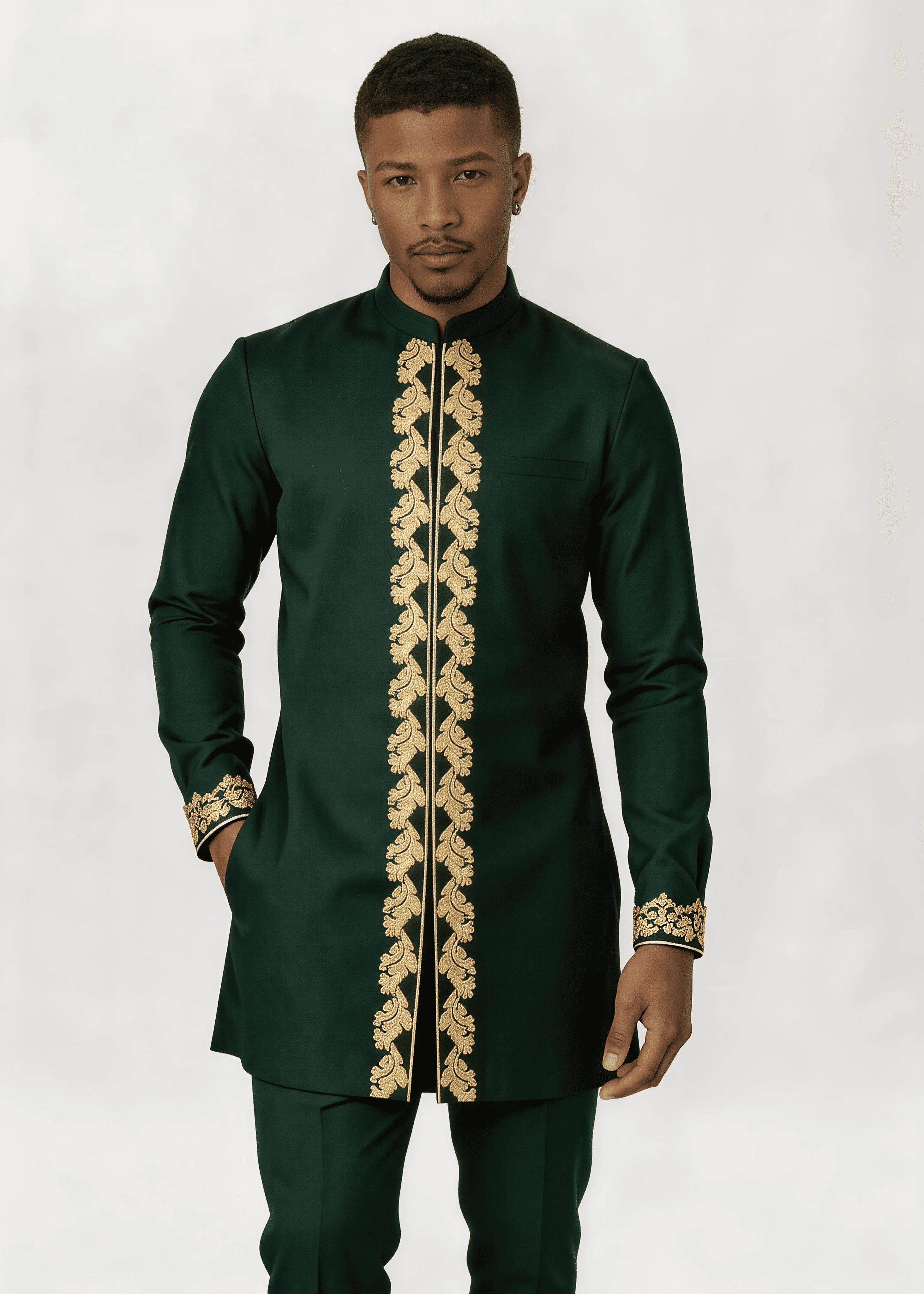 Ensemble 2 pièces pour homme a - Embroidery Cream avis et prix