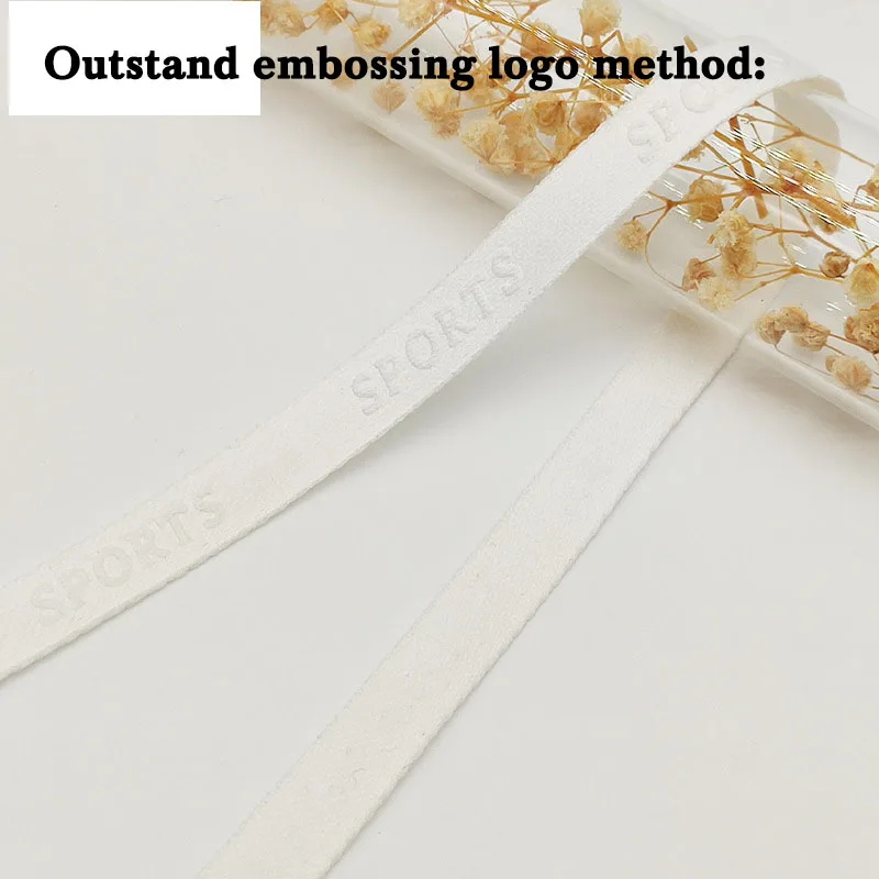 1000Y Customized sweatshirt T-shirt collars With 3D gold Print children\'s Clothing Edge Wrap Collar Strip Labels Elastic Belt