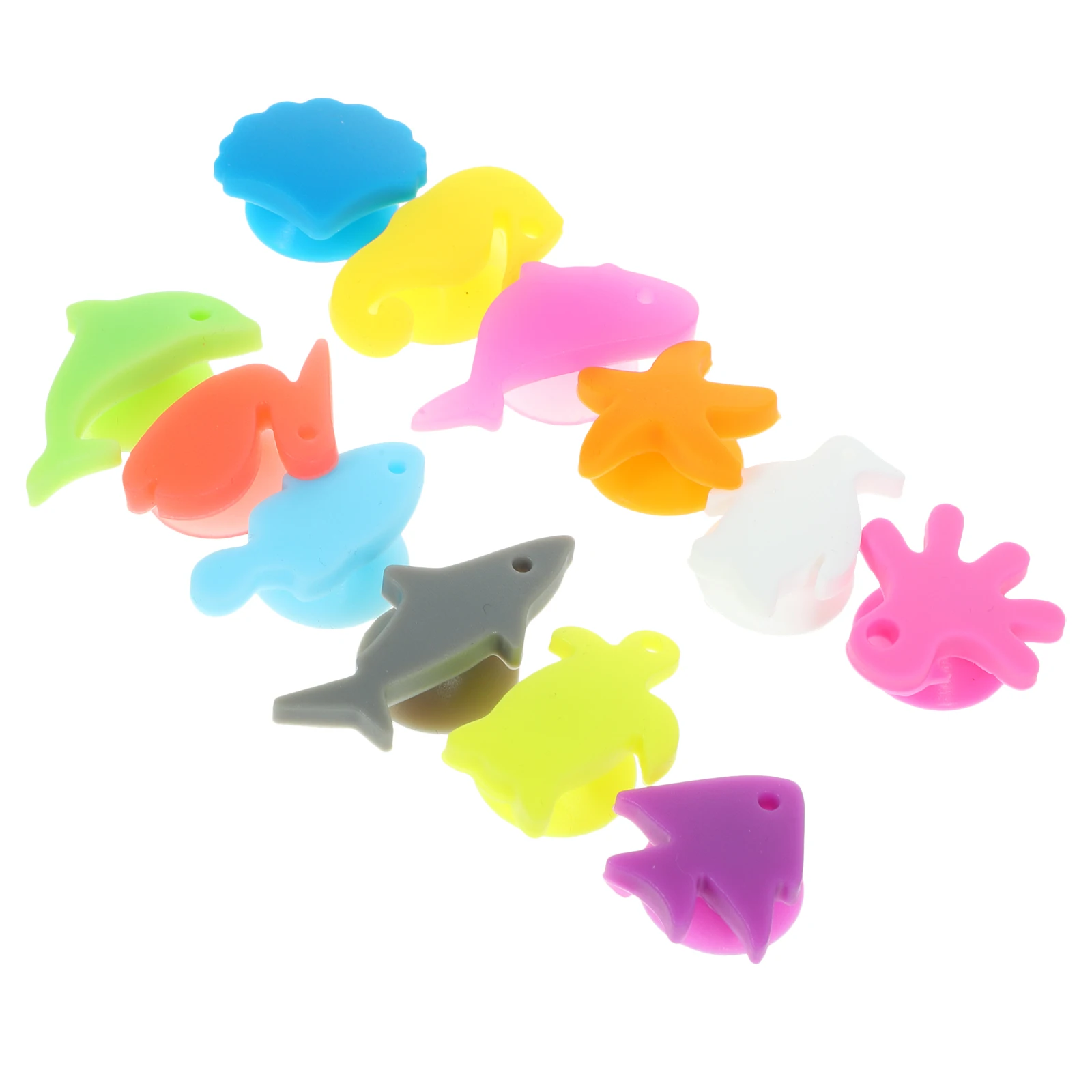 

24 Pcs Glass Marker Recognizer Cup Silicone Label Suction Markers Drink Tags Bar Tools Reusable Glass Charms