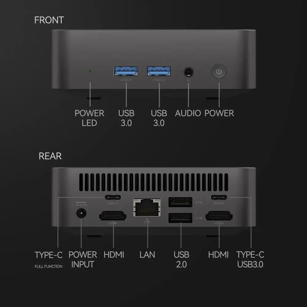 Windows 11 Pro Intel Core i9 8950HK Mini-PC 16 GB DDR4 1 TB SSD PC-Gamer-Computer Dual WIFI 6 BT5.2 4K HD Mini-Gaming-PC Desktop