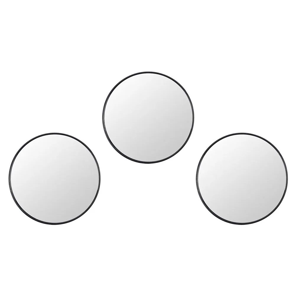 Miroir de maquillage Portable, 3 pièces, conception à ventouse de haute qualité, Compact, vanité de voyage, miroir grossissant de forme ronde pour dames