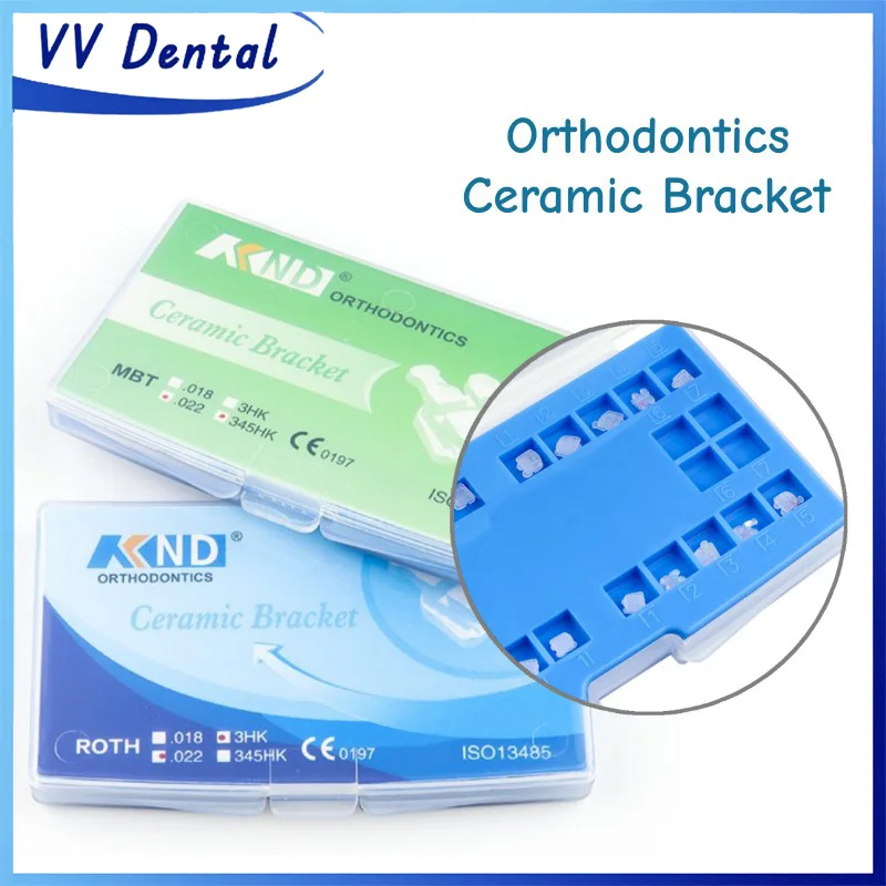 VV Dental 3D cerámica ortodoncia soportes autoligados soportes MBT/MBT 0,022 20 unids/caja producto de odontología con gancho 345