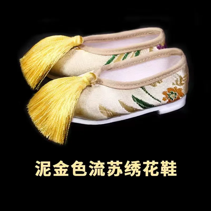 

Обувь для куклы BJD, 60 см, туфли с вышивкой в древнем стиле, аксессуары для кукол 1/3 Yeluoli