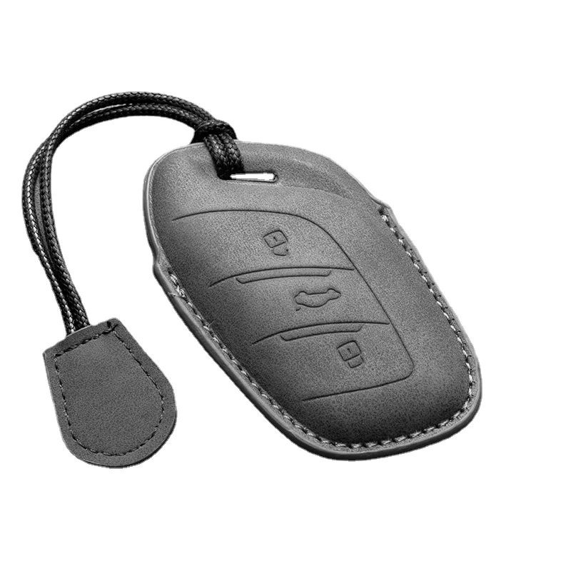 

PU Leather Car Smart Remote Key Case Cover Bag Shell Holder Protector For MG MG4 MG5 MGGT MG6 MGHS MGZS MGZX RX5 RX8